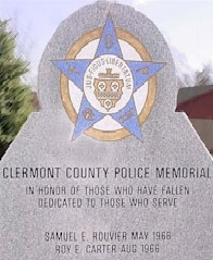 Fallen officer memorial stone